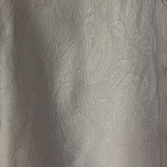 Zara Vintage Embossed Sewed Pattern Button-Up Blouse - Picture 3 of 12